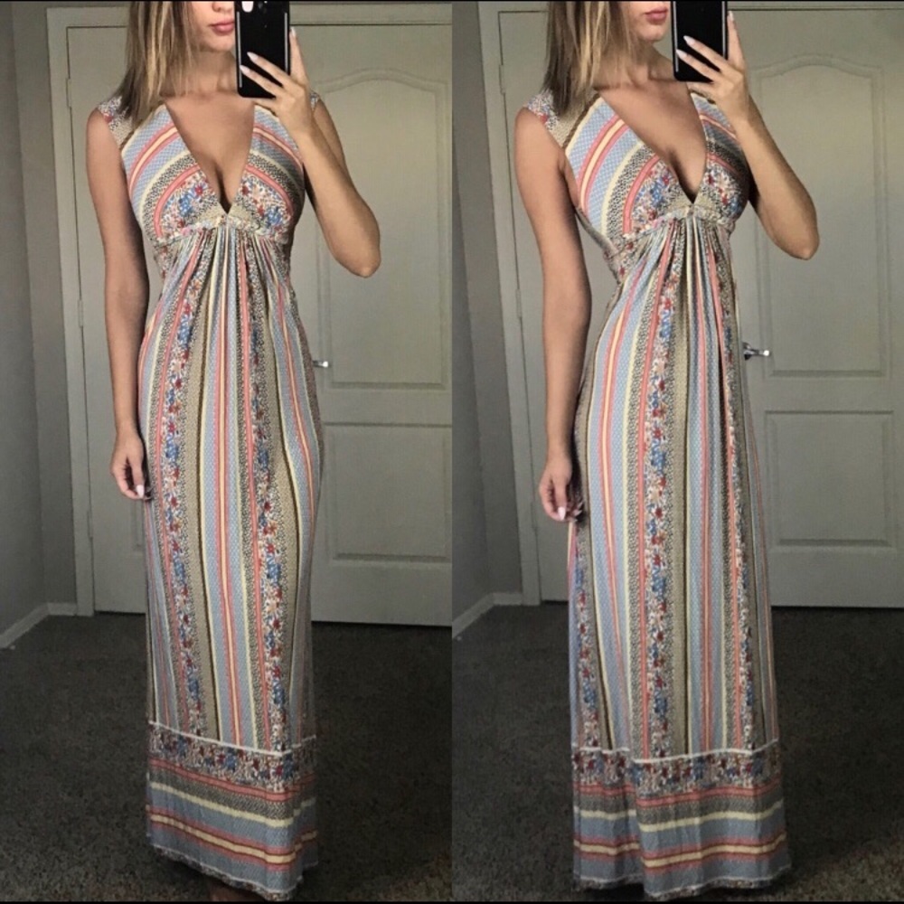 Sky maxi dress